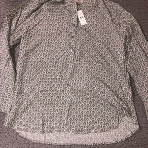 Loft gray blouse
